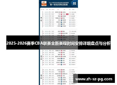 2025-2026赛季CBA联赛全新赛程时间安排详细盘点与分析