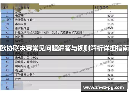 欧协联决赛常见问题解答与规则解析详细指南